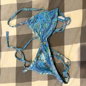 Jolyn Clothing Blue Tropical Bikini